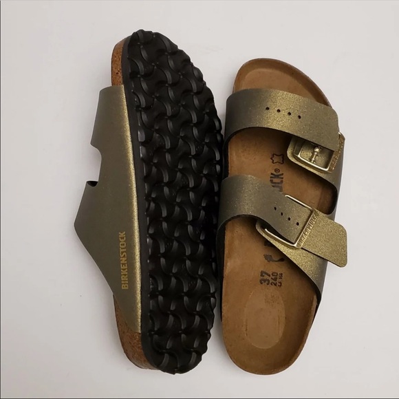 Birkenstock | Arizona Icy Metallic Stone Gold 37 - Picture 5 of 7